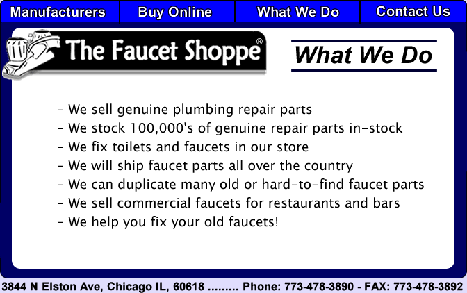 The Faucet Shoppe Manufacurers We Carry